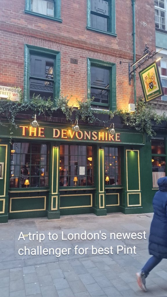 A trip to London's newest challenger for best Pint